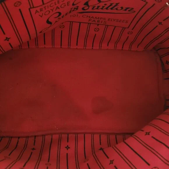 Louis Vuitton Neverfull MM tote bag in Damier Ebene canvas with brown leather tr - Picture 10 of 11